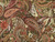 Dressmaking Fabric | Harper Paisley Lurex Stripe Viscose - Chocolate | Fabric Godmother
