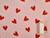 Dressmaking Fabric | Love Hearts Brushed Cotton Flannel - Pink & Red | Fabric Godmother 