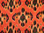 Dressmaking Fabric | Tamia Ikat Cotton Velvet -Orange | Fabric Godmother