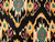Dressmaking Fabric | Tamia Ikat Cotton Velvet - Black | Fabric Godmother