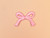 FG | Pink Bow Iron-on Patch | Fabric Godmother