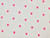 Dressmaking Fabric | Embroidered Heart Double Gauze - Ivory & Pink  | Fabric Godmother 