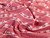 Dressmaking Fabric | Doshie Floral Stripe Sweatshirt Fleece - Red | Fabric Godmother