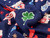 Dressmaking Fabric | Lady Luck Viscose Lawn - Navy | Fabric Godmother