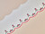 Haberdashery | Strawberry Embroidered Cotton Trim - 50mm - White | Fabric Godmother 