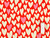 Dressmaking Fabric | Love Hearts Border Cotton Jersey - Red | Fabric Godmother 
