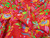 Dressmaking Fabric | Darina Floral French Terry - Red| Fabric Godmother