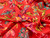 Dressmaking Fabric  | Leya Floral Viscose Sateen - Red | Fabric Godmother 