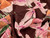 Dressmaking Fabric  | Carina Floral Crinkle Viscose - Chocolate | Fabric Godmother 
