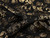 Dressmaking Fabric | Viviana Floral Silk Lame Jacquard - Gold & Black | Fabric Godmother 