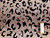 Dressmaking Fabric | Bria Animal Print Flocked Satin - Champagne | Fabric Godmother