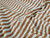 Dressmaking Fabric | Madden Yarn Dyed Stripe Cotton - Blue & Caramel  | Fabric Godmother