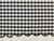 Dressmaking Fabric | Ciara Gingham Embroidered Border Cotton - Black| Fabric Godmother 