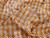 Dressmaking Fabric | Alexis Check Foil Cotton- Orange |Fabric Godmother