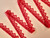 Haby | Heart Guipure Lace Trim 32mm - Red | Fabric Godmother