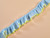 Haby | Plisse Trim 32mm - Blue & Yellow | Fabric Godmother