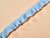 Haby | Plisse Trim 32mm - Blue & Brown | Fabric Godmother