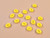 Dressmaking Fabric | Oval Button - 18mm - Yellow | Fabric Godmother 