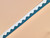Haberdashery | Wave Webbing - 40mm - White & Teal | Fabric Godmother