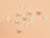 Haberdashery | Cross Stitch Pearlescent Button - 24mm - Ivory | Fabric Godmother