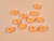 Dressmaking Fabric | Oval Button - 18mm - Apricot | Fabric Godmother 