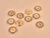 Haberdashery | Olive Wood Buttons - 23mm - Brown & Silver | Fabric Godmother