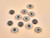 Haberdashery | Iron Grey Button - 12mm - Grey | Fabric Godmother
