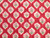 Dressmaking Fabric | Inaya Floral Hand Block Print - Red | Fabric Godmother 
