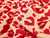Dressmaking Fabric | Comet Animal Print Sweatshirt Fleece - Cream & Red | Fabric Godmother