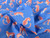 Dressmaking Fabric | Leopard Whispers Cotton Poplin - Blue | Fabric Godmother 