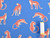 Dressmaking Fabric | Leopard Whispers Cotton Poplin - Blue | Fabric Godmother 