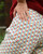 Dressmaking Fabric | Hilda Floral Stripe Stretch Denim - Ivory | Fabric Godmother 