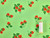 Dressmaking Fabric | Strawberry Fayre Viscose & Linen - Green | Fabric Godmother
