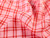 Dressmaking Fabric | Enzo Check Linen - Blossom & Tomato | Fabric Godmother