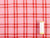 Dressmaking Fabric | Enzo Check Linen - Blossom & Tomato | Fabric Godmother