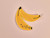 Haby | Banana Iron-on Patch - Yellow | Fabric Godmother