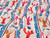 Dressmaking Fabric | Emil Lobster Stripe Hand Block Print - Ivory | Fabric Godmother 
