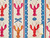Dressmaking Fabric | Emil Lobster Stripe Hand Block Print - Ivory | Fabric Godmother 