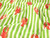 Dressmaking Fabric | Indria Lobster Stripe Hand Block Print -  Green | Fabric Godmother 