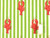 Dressmaking Fabric | Indria Lobster Stripe Hand Block Print -  Green | Fabric Godmother 