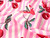 Dressmaking Fabric | Cherry Stripe Hand Block Print -  Pink | Fabric Godmother 