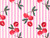 Dressmaking Fabric | Cherry Stripe Hand Block Print -  Pink | Fabric Godmother 