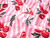 Dressmaking Fabric | Cherry Stripe Hand Block Print -  Pink | Fabric Godmother 