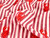 Dressmaking Fabric | Indria Lobster Stripe Hand Block Print - Rose | Fabric Godmother 