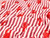 Dressmaking Fabric | Indria Lobster Stripe Hand Block Print - Rose | Fabric Godmother 