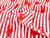 Dressmaking Fabric | Indria Lobster Stripe Hand Block Print - Rose | Fabric Godmother 