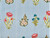 Dressmaking Fabric | Ana Floral Stripe Hand Block Print - Blue | Fabric Godmother 