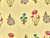Dressmaking Fabric | Ana Floral Stripe Hand Block Print - Yellow | Fabric Godmother 