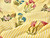 Dressmaking Fabric | Ana Floral Stripe Hand Block Print - Yellow | Fabric Godmother 