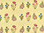 Dressmaking Fabric | Ana Floral Stripe Hand Block Print - Yellow | Fabric Godmother 